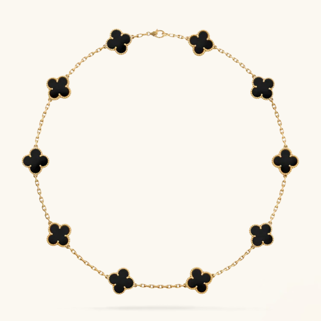 CLOVER | 10 Motive Gold Necklace