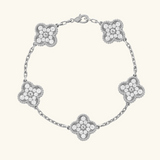 CLOVER | Black/Silver Bracelet Prestige