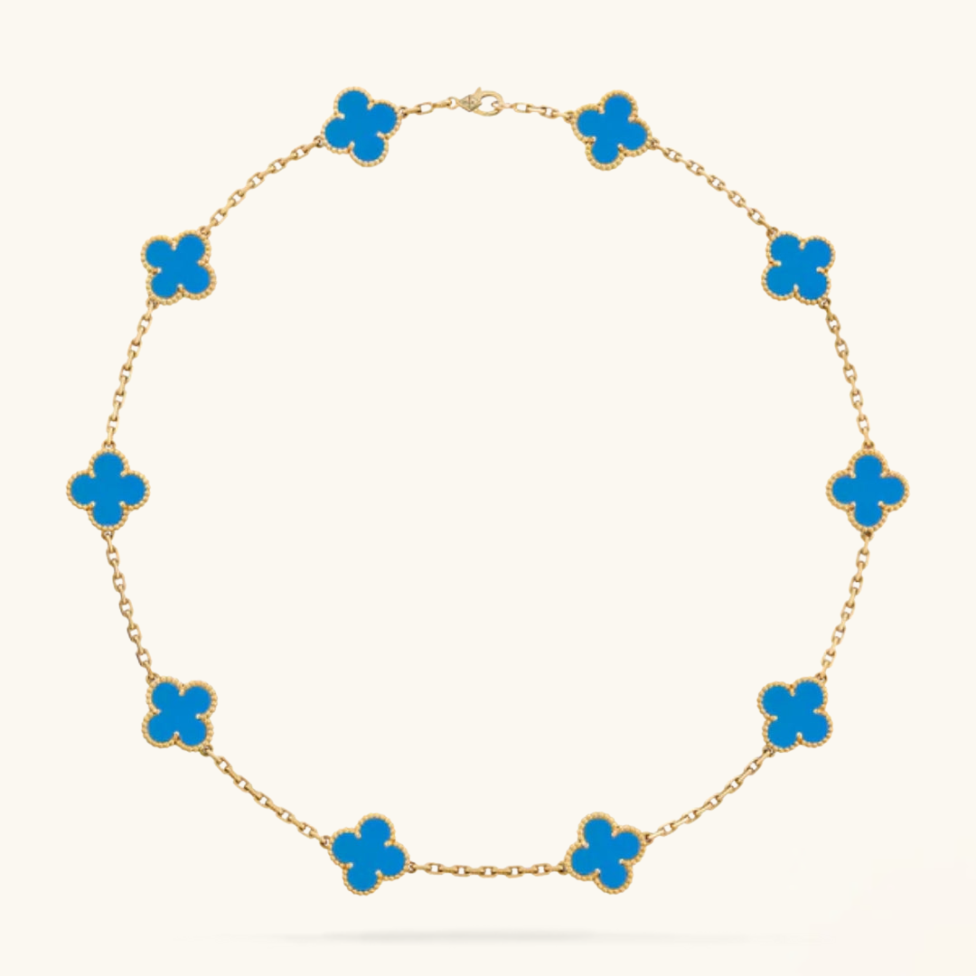 CLOVER | 10 Motive Gold Necklace
