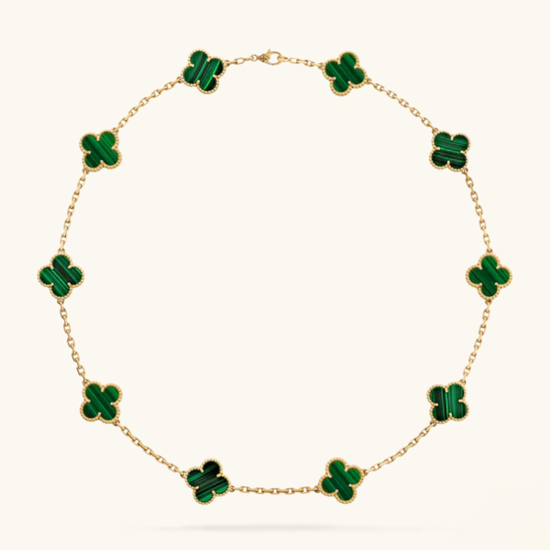 CLOVER | 10 Motive Gold Necklace
