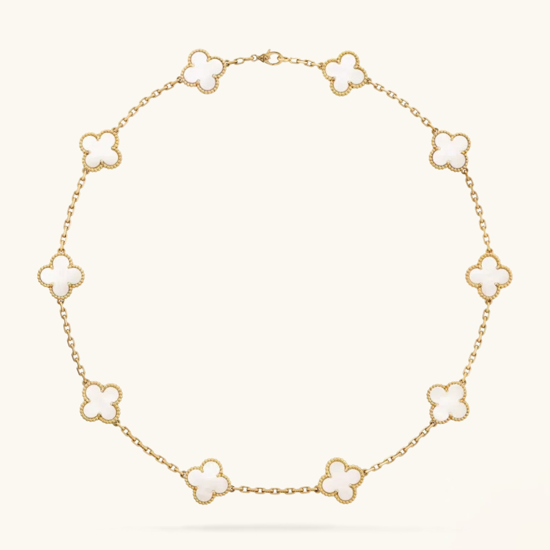 CLOVER | 10 Motive Gold Necklace