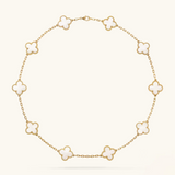 CLOVER | 10 Motive Gold Necklace