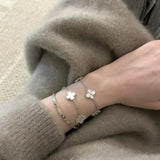 CLOVER | White Bracelet
